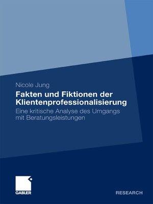 cover image of Fakten und Fiktionen der Klientenprofessionalisierung